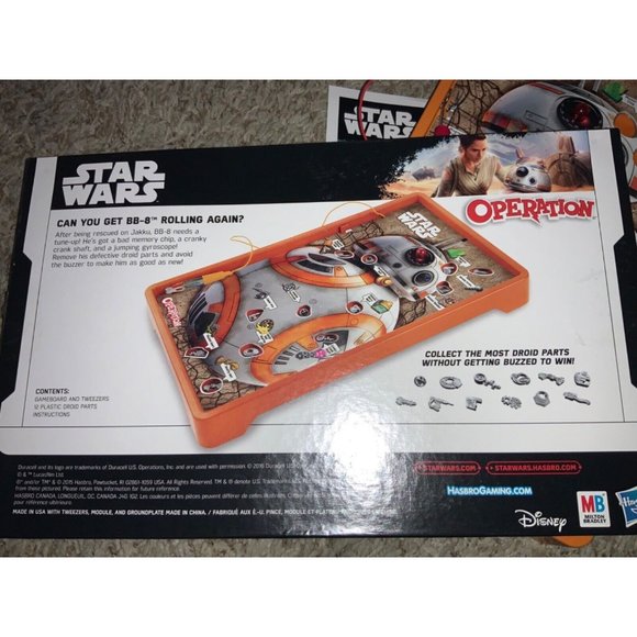 Star Wars Operation BB-8 Game - Tested & Works - Disney Hasbro Gaming - Picture 6 of 11